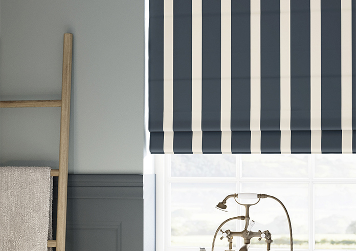 The British Stripe Co. Henry, Polzeath No.1 - Twist&Fit Roman Blind - Image 5